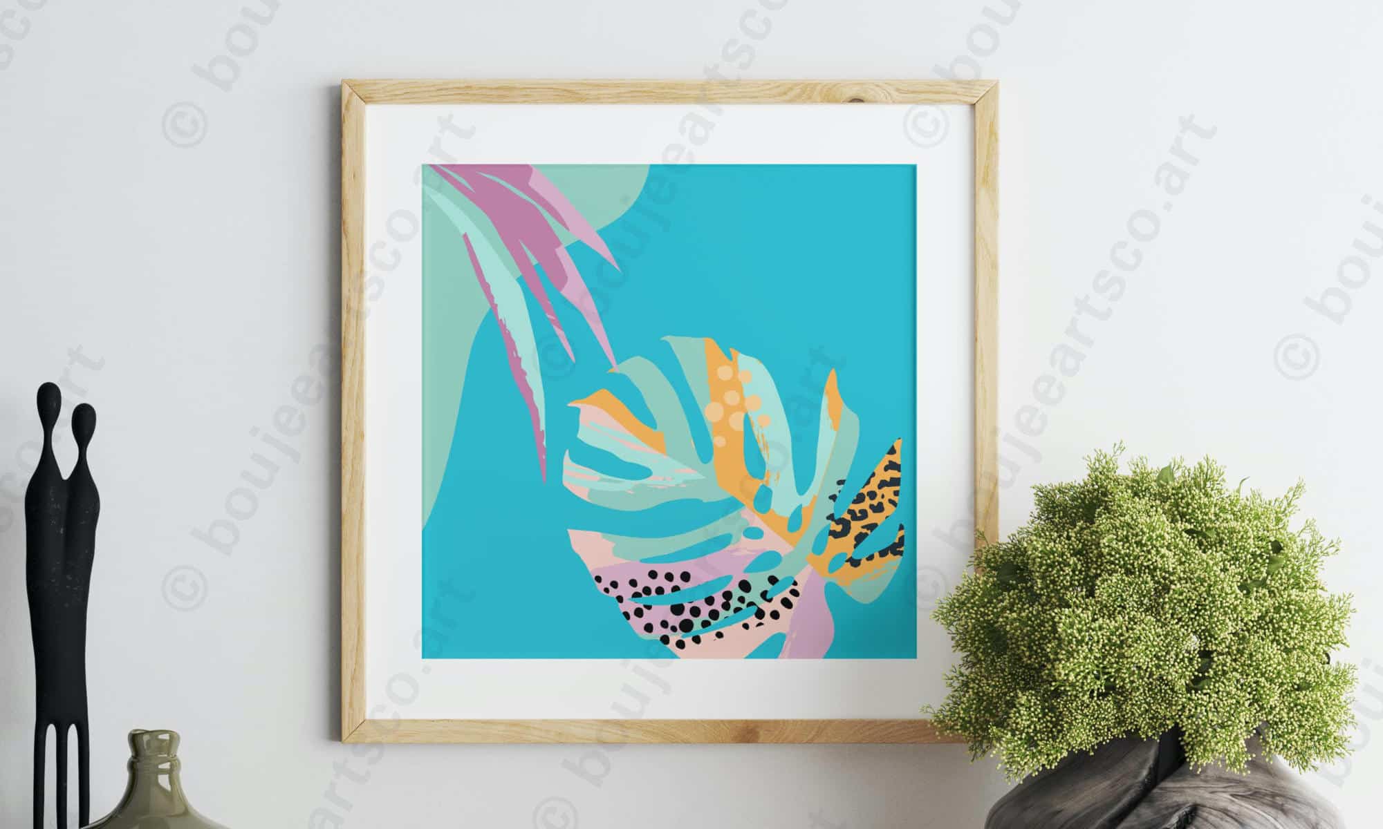 Tropical print at home prints