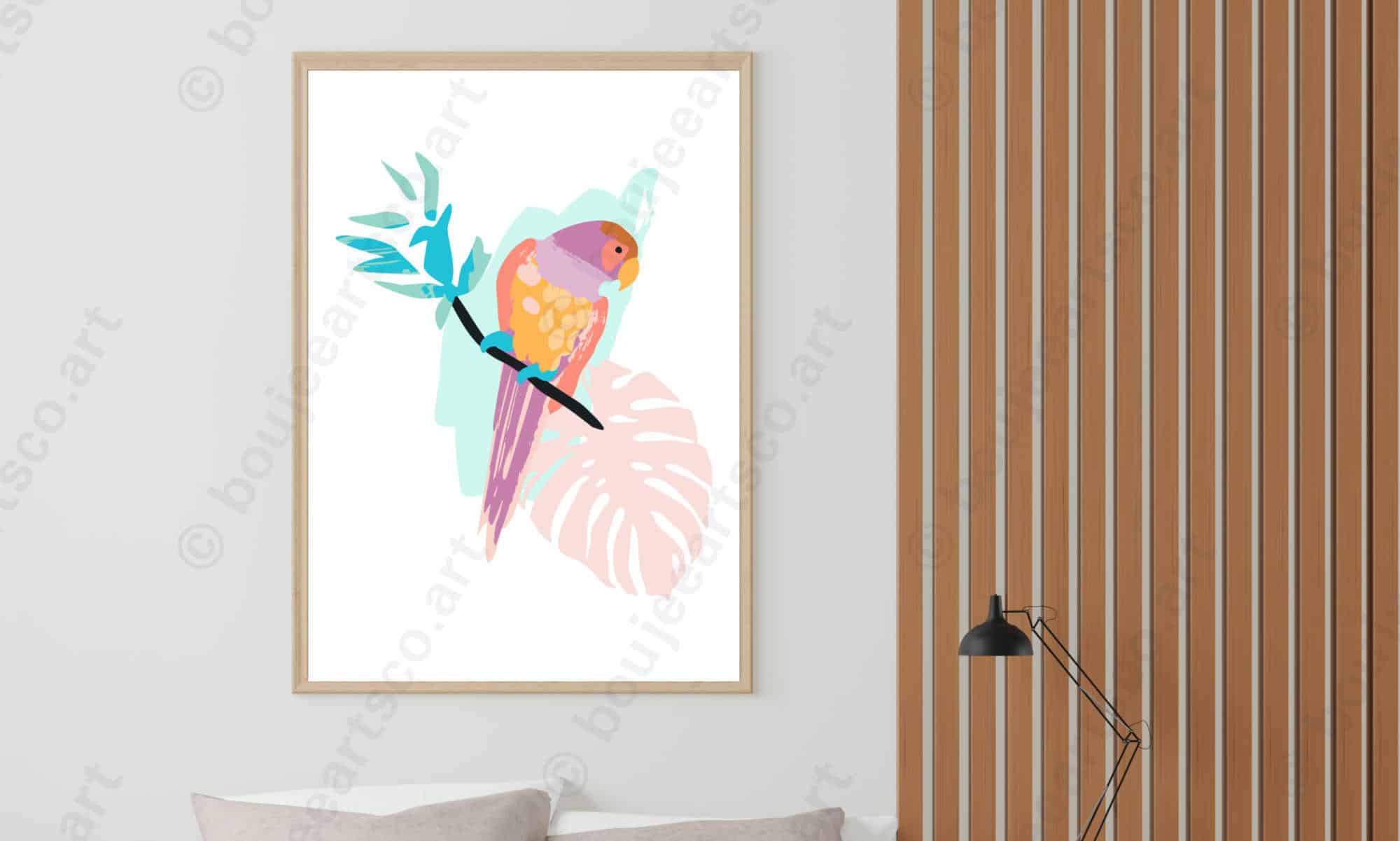 Tropical print at home prints